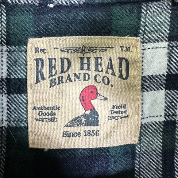 Red Head Long Sleeve Plaid Flannel - Picture 8 of 13